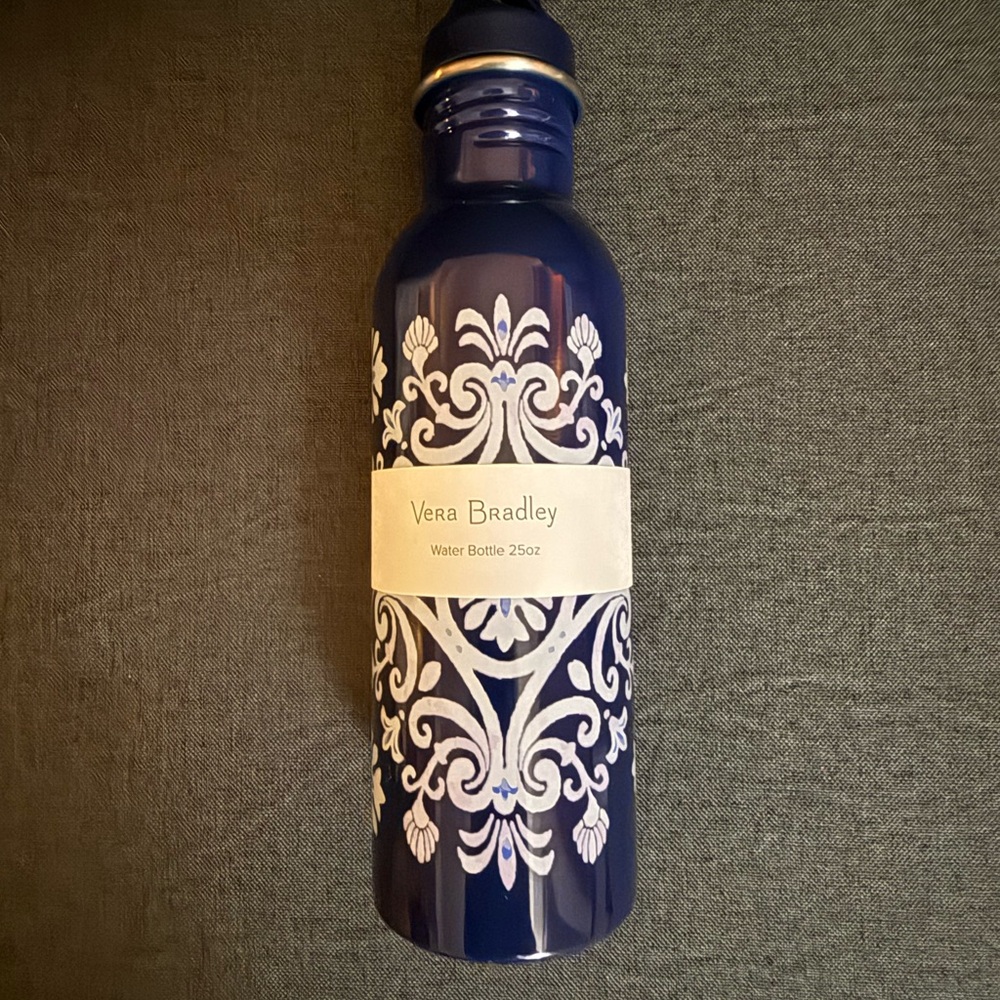 Vera Bradley Blue and White Water Bottle